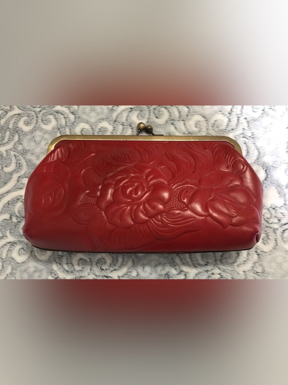 Patricia Nash Burgundy Clutch Bag